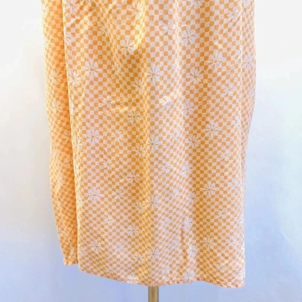NWT SO GOODS FOR LIFE Juniors Sleeveless Halter Neck Orange Mini Dress Sz Medium - Picture 6 of 11